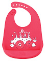 Нагрудник силиконовый Happy Baby Bib Pocket (16006) (Red) — Фото