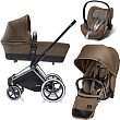 Детская коляска Cybex Priam Lux 3 в 1, шасси Trekking Chrome - Фото