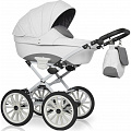 Детская коляска Expander Xenon Prestige 2 в 1, эко-кожа (01 White Белый
						
					) — Фото