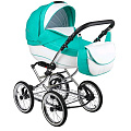 Детская коляска BeBe-Mobile Santana Ecco 2 в 1, ткань+эко-кожа (700S
						
					) — Фото
