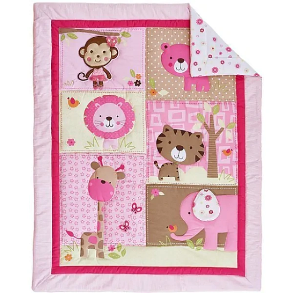 Комплект в кроватку Giovanni Shapito Pink Zoo Джованни Шапито Пинк Зу, 7 предметов фото 5