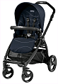 Детская прогулочная коляска Peg-Perego Book Plus Pop-Up Sportivo, шасси Black (Bloom Navy
						
					) — Фото