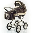 Детская коляска Esperanza Victoria Prestige 2 в 1 Цвет рамы - Бежевый - Маленькие колеса - Фото