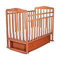 Детская кроватка Sweet Baby Luciano, поперечный маятник + ящик (noce орех) — Фото