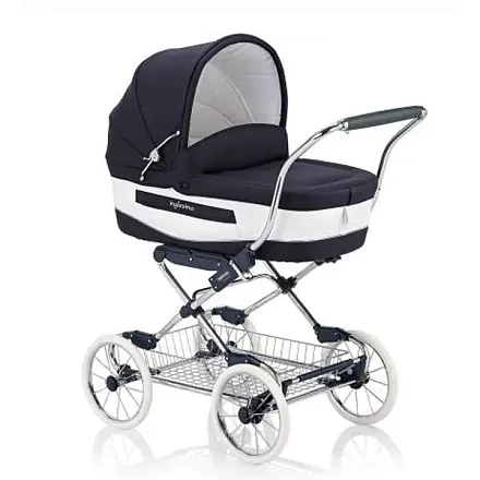 Коляска-люлька для новорожденного Inglesina Vittoria, шасси Comfort Chrome, экокожа