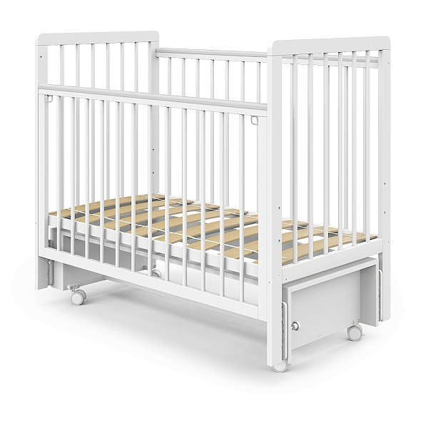Детская кроватка Pituso Tiny, маятник/колесо фото 4