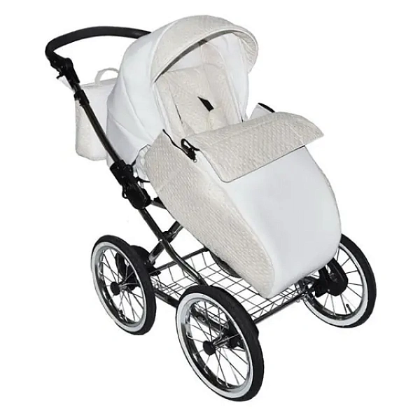Детская коляска Nastella Luxe Eco 3 в 1, эко-кожа, шасси Black фото 3