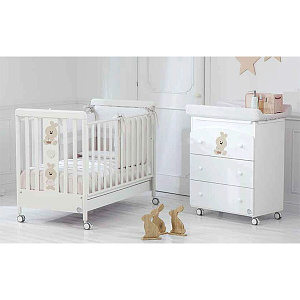 Комплект Baby Expert Trotto & Lina: детская кровать + пеленальный комод с ванночкой