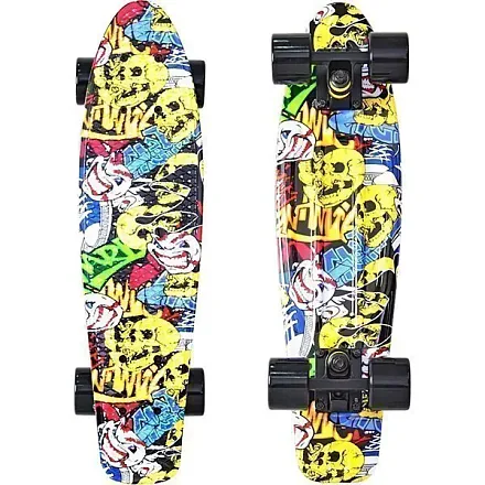Скейтборд RT Y-Scoo Fishskateboard Print 22&amp;quot; с сумкой арт. 401G, 56,6х15