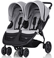 Детская прогулочная коляска для двойни Britax B-Agile Double (Steel Grey
						
					) — Фото