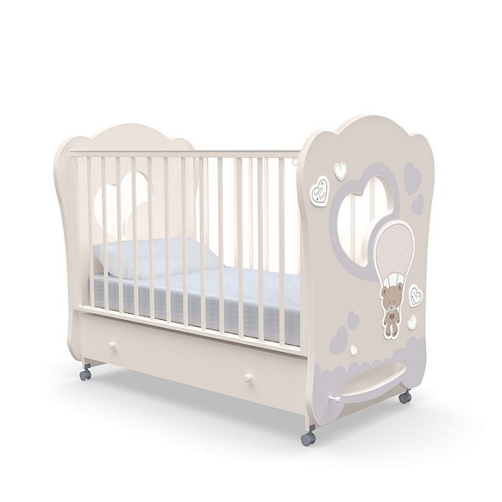 Детская кроватка Nuovita Stanzione Cute Bear Swing, поперечный маятник — как выглядит в жизни