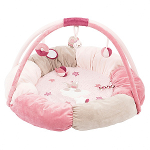 Круглый игровой коврик Nattou Nina, Jade & Lili Кролик, Единорог, Черепашка 987271
