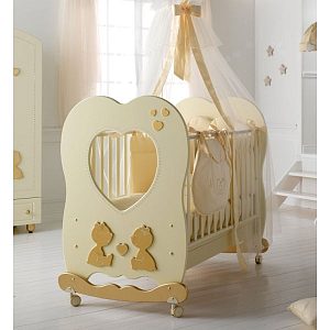 Детская кроватка Baby Expert Cuore di Mamma, полозья/ящик