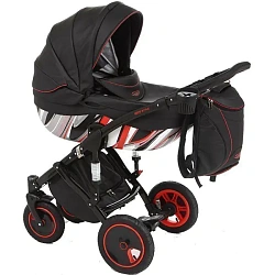 Детская коляска Tako Junama MotoStyle 2 в 1, эко-кожа