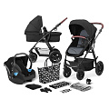 Детская коляска  Kinderkraft Xmoov 3 в 1 (Black
						
					) — Фото