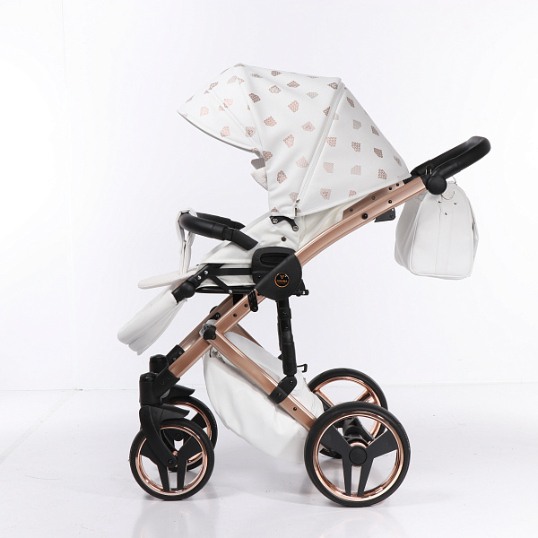 Детская коляска Junama Diamond Glow 2 в 1, эко кожа фото 16