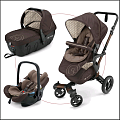 Детская коляска Concord Neo TS Sleeper+Air 3 в 1 (Toffee Brown
						
					) — Фото
