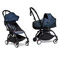 Детская коляска Babyzen Yoyo 2 Bassinet 2 в 1 на черной раме (Air France Blue
						
					) — Фото