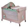 Манеж-кровать Lorelli San Remo 2 Plus (Бежево-зеленый/Beige&Green Sleeping Bear 1802) — Фото
