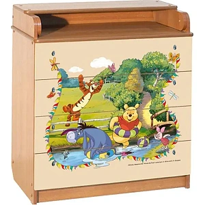 Пеленальный комод Disney КДП Медвежонок Винни 80 x 90