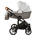 Детская коляска Nuovita Carro Sport 2 в 1, ткань+эко-кожа (Grigio/Серый
						
					) — Фото