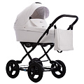Детская коляска Aroteam Teramo Prima  2 в 1 (01 белая кожа
						
					) — Фото