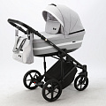 Детская коляска Adamex Rimini 2 в 1 (RI76 св.сер+св.сер.кожа+бел.отделка
						
					) — Фото