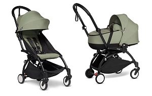 Детская коляска Babyzen Yoyo 2 Bassinet 2 в 1 на черной раме