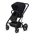 Детская прогулочная коляска Cybex Balios S Lux на черной раме (Deep Black
						
					) — Фото