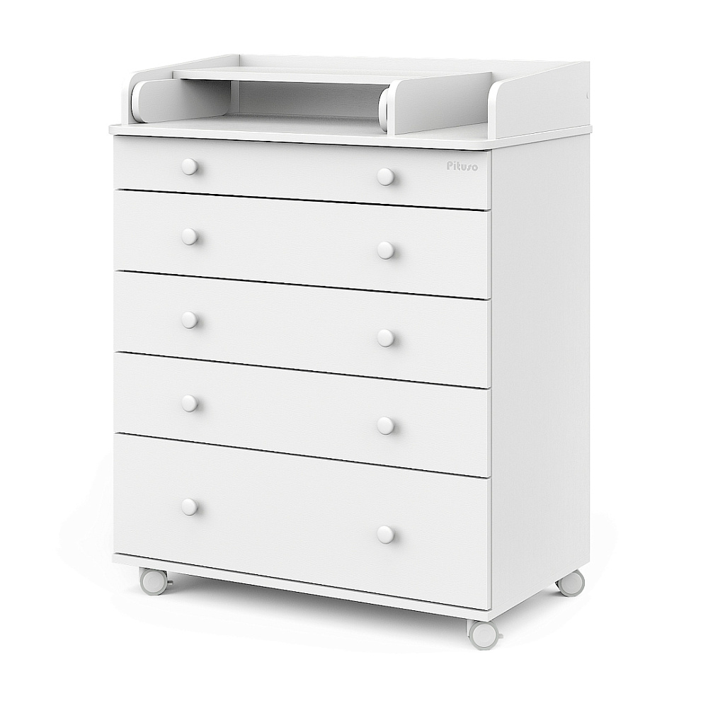 Детский пеленальный раскладной комод Pituso Tori с колесами - Фото
