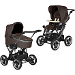 Детская коляска Teutonia Mistral Primus V4 Graphite 2 в 1 WHL3 HB, ручной тормоз - Фото