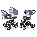 Детская коляска Esspero Newborn Lux 2 в 1, шасси Beige (Lena
						
					) — Фото