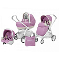Детская коляска Peg-Perego Book Plus Pure 3 в 1 (Glicine
						
					) — Фото