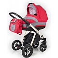 Коляска для новорожденных Esspero Newborn Lux шасси Black (Red Grey
						
					) — Фото