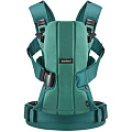 Рюкзак-кенгуру BabyBjorn We Cotton (Темно-зеленый/Изумрудный) — Фото