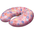 Трикотажная подушка для кормления Ceba Baby Mini (W-702-071-130 Circles Pink) — Фото