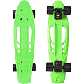 Скейтборд RT Y-Scoo Skateboard Fishbone 22" с ручкой и сумкой арт. 405, 56,6х15 (green-black) — Фото