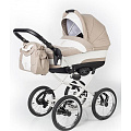 Коляска для новорожденных Esspero Classic шасси Chrome (Khaki Lux
						
					) — Фото