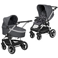 Детская коляска Teutonia BeYou V4 Elite WHL3 2 в 1 (6040-6040-6165 Marble-Starlight шасси Titanium
						
					) — Фото