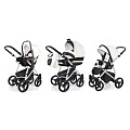 Детская коляска Esspero Newborn Lux 3 в 1, шасси Grey (White
						
					) — Фото