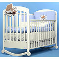 Детская кроватка-качалка Baby Italia Leo  (Слоновая кость) — Фото