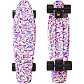 Скейтборд RT Y-Scoo Fishskateboard Print 22" с сумкой арт. 401G, 56,6х15 (rhombus) — Фото