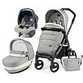 Детская коляска Peg-Perego Book Plus Completo 3 в 1, шасси Jet (Luxe Opal
						
					) — Фото