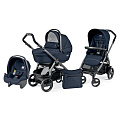 Детская коляска Peg-Perego Book Plus Sportivo 3 в 1, шасси Jet (Mod.Navy
						
					) — Фото