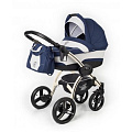Коляска для новорожденных Esspero I-Nova шасси Beige (Navy Grey
						
					) — Фото