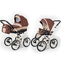 Детская коляска Esspero Classic 2 в 1, шасси Beige (Brown Beige
						
					) — Фото