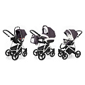 Детская коляска Esspero Newborn Lux 3 в 1, шасси Grey (Grey Leves
						
					) — Фото