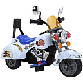 Электромотоцикл JiaJia B19 6V, 3-6 лет, с музыкой (белый) — Фото