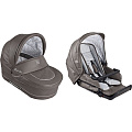 Детская коляска Jedo Classic Bartatina Alu EX 2 в 1, эко-кожа, пружинная амортизация, белое шасси (102
						
					) — Фото