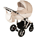 Детская коляска Bebe-mobile Toscana Ecco 2 в 1, эко-кожа (719s
						
					) — Фото